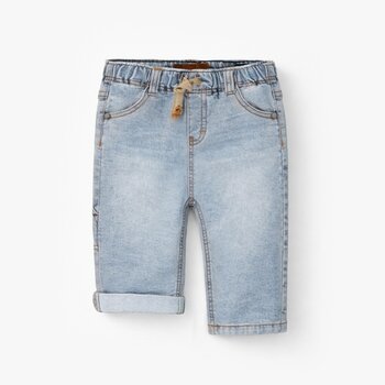 Souris Mini Jean bleu pâle avec écusson étoile