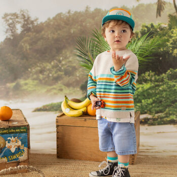 Souris Mini Short bleu en denim