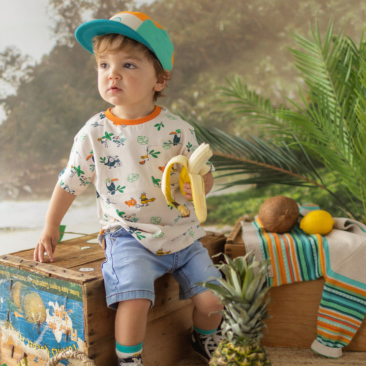 Souris Mini Short bleu en denim