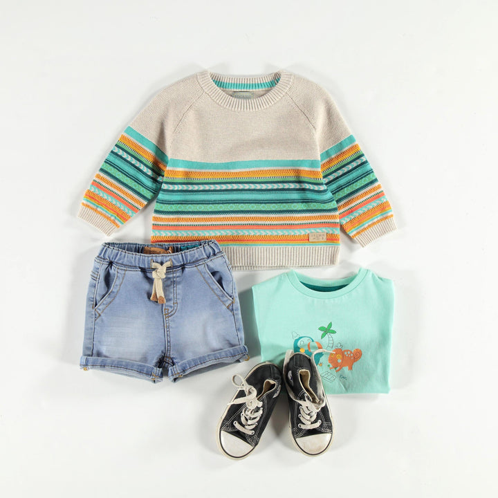 Souris Mini Short bleu en denim