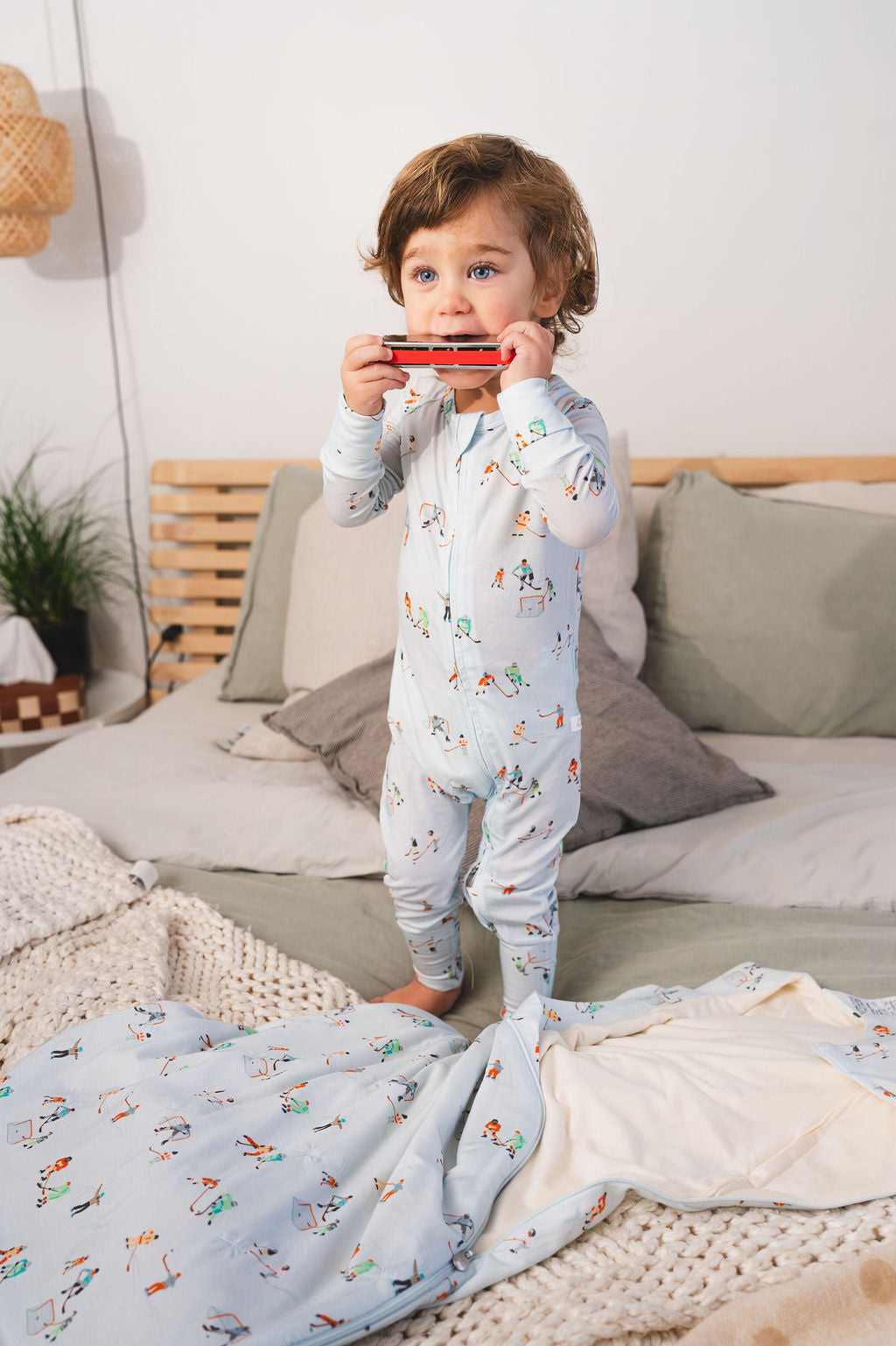 Loulou Lollipop Dormeuse avec pieds rabattables - Ice Hockey