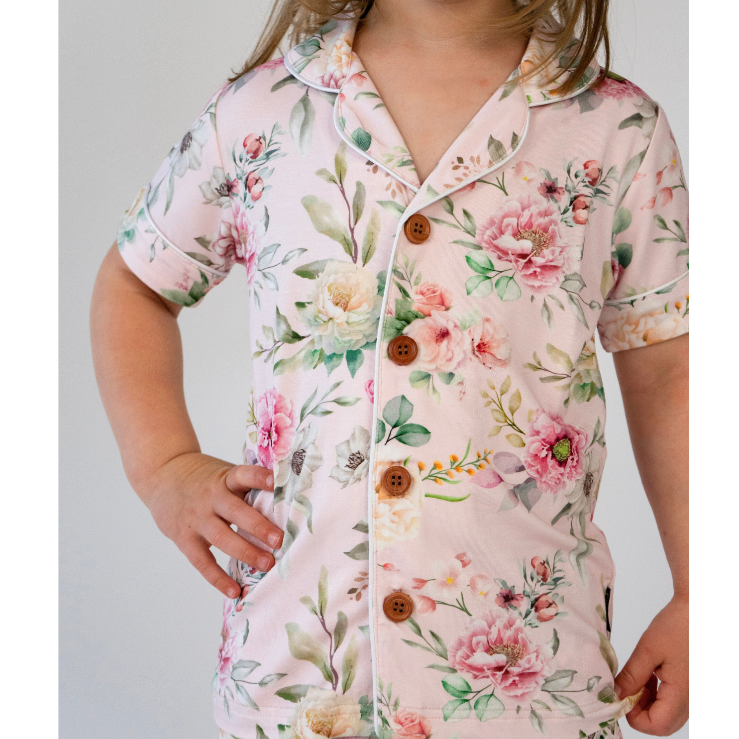 Belan . J Ensemble pyjama d'été classique - Floral Bliss