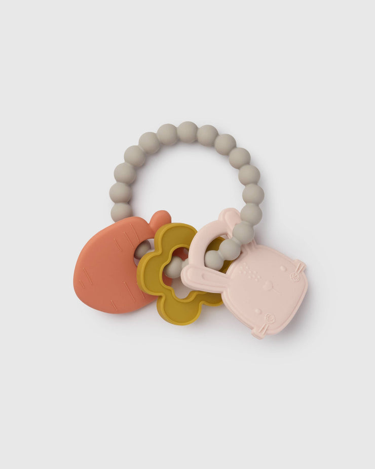 Loulou Lollipop Anneau de dentition avec breloques - Bunny