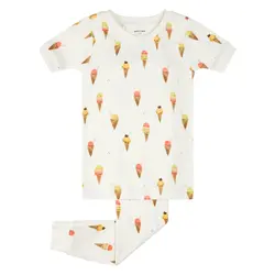 Petit Lem Ensemble pyjama manches courtes à imprimé de crème glacée