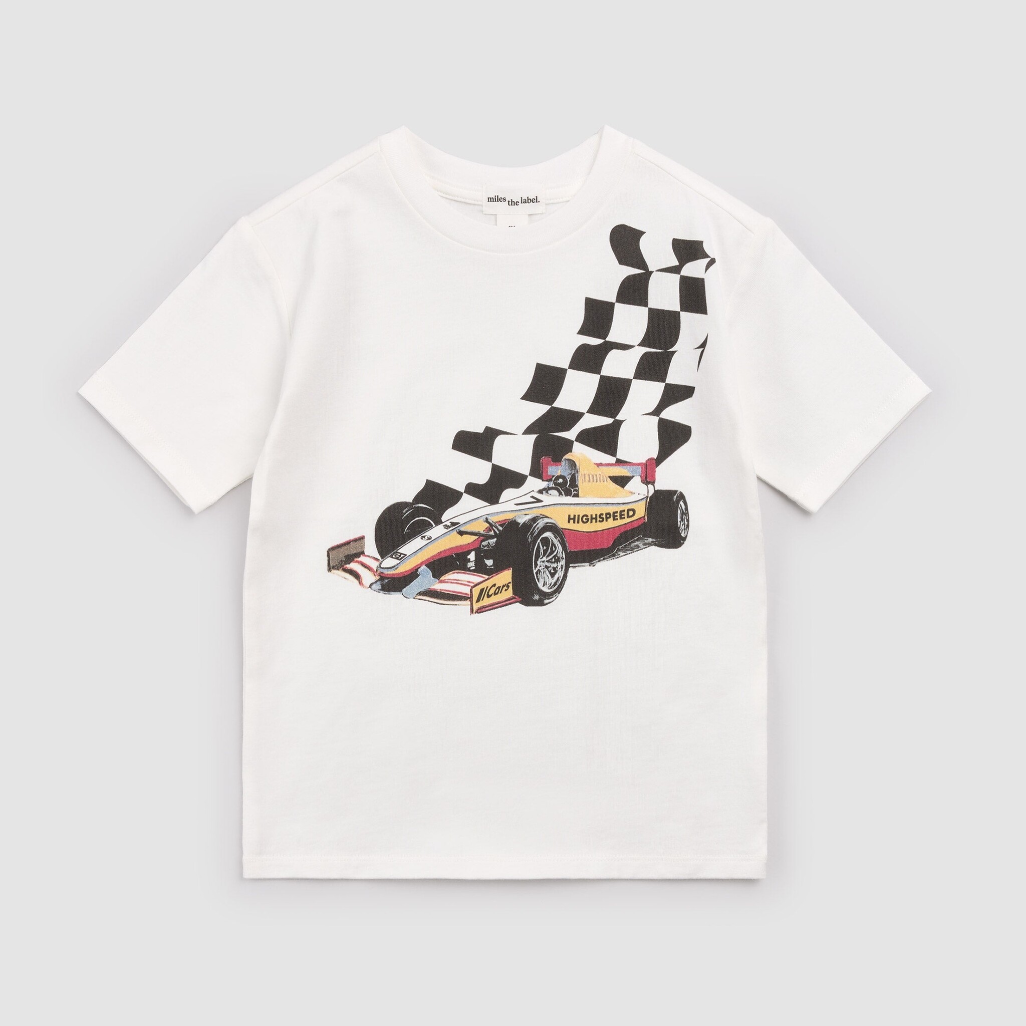Miles the label T-shirt blanc cassé Grand Prix
