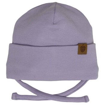 Calikids Tuque en jersey côtelé avec cordon - Light orchid