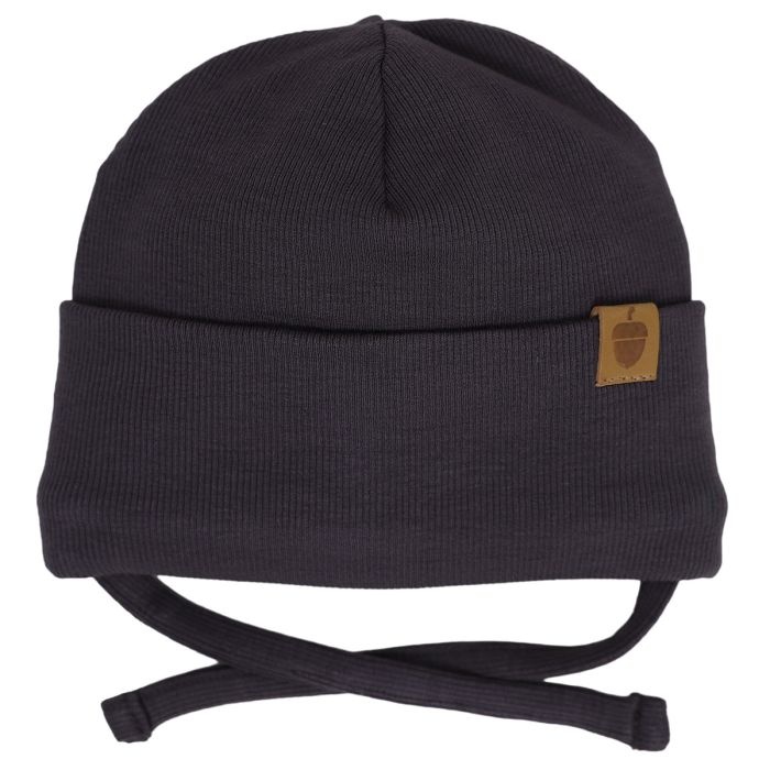 Calikids Tuque en jersey côtelé avec cordon - Iron