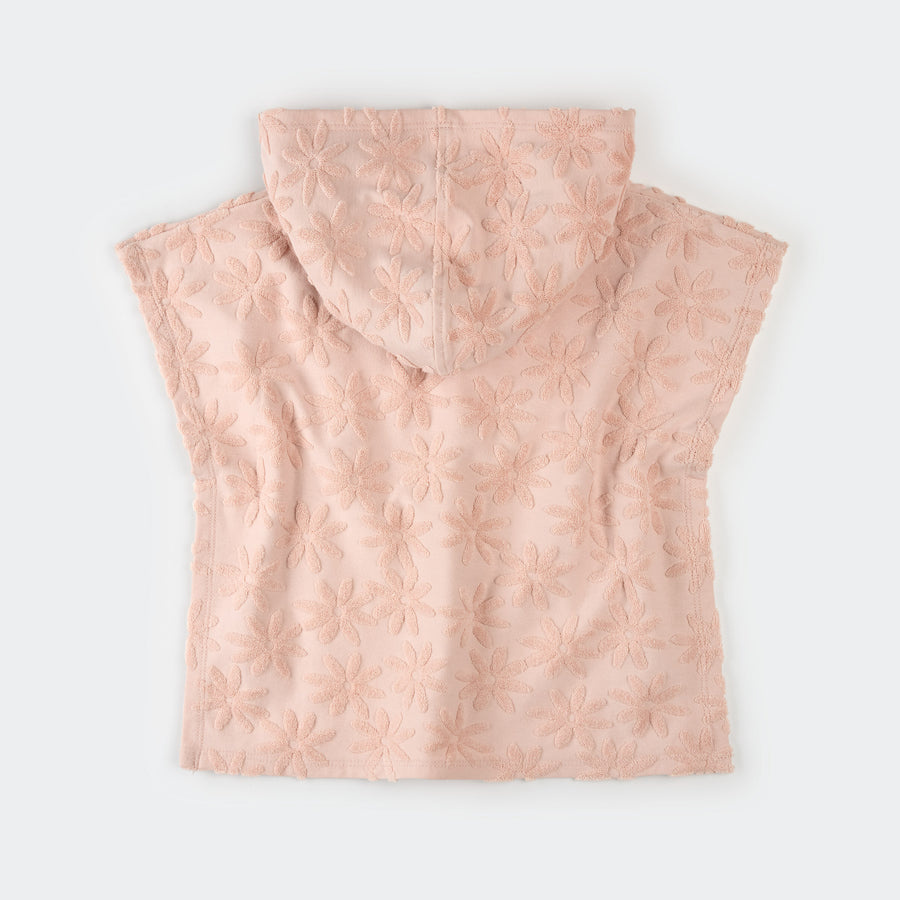 Petit Lem Poncho de plage rose pâle à imprimé étoiles de mer - Pink