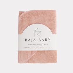 Baja Baby Serviette à capuche coton/bambou - Rose