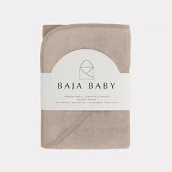 Baja Baby Serviette à capuche coton/bambou - Taupe