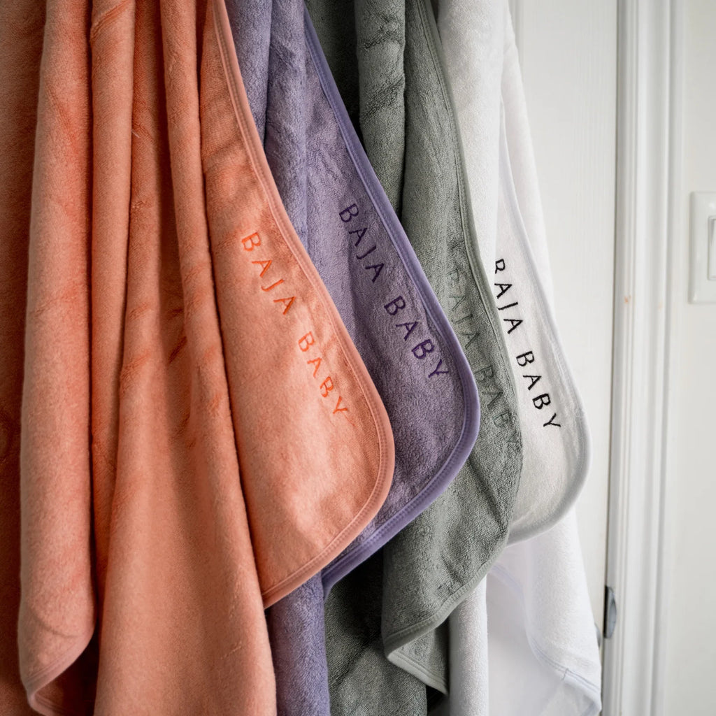 Baja Baby Bamboo/Cotton Hooded Towels - Taupe