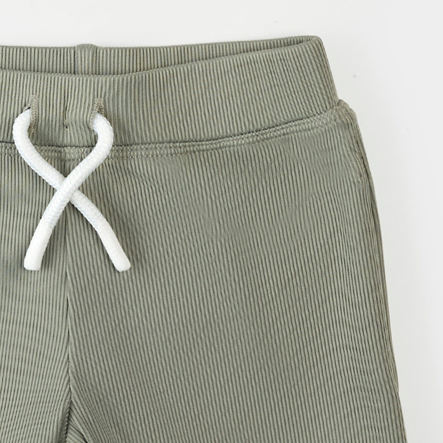 Petit Lem Ensemble maillot dermoprotecteur vert sauge à imprimé dinosaures de plage