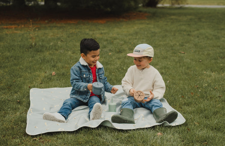 Micasso & co. Tasse d'apprentissage 2 en 1 pour collation et liquide - Bleu majestueux