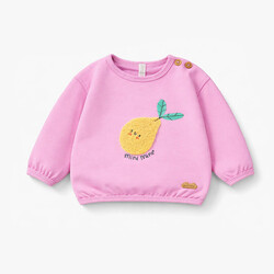 Souris Mini Chandail mauve avec poire