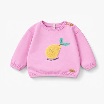 Souris Mini Chandail mauve avec poire