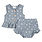 Petit Lem Ensemble avec bloomer imprimé d'étoile de mer - Dusty blue