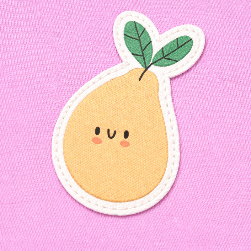 Souris Mini Short mauve en coton français