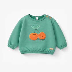 Souris Mini Chandail vert avec cerises