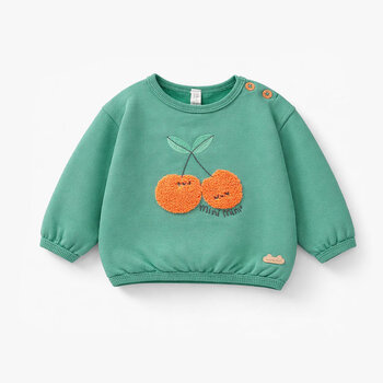 Souris Mini Chandail vert avec cerises