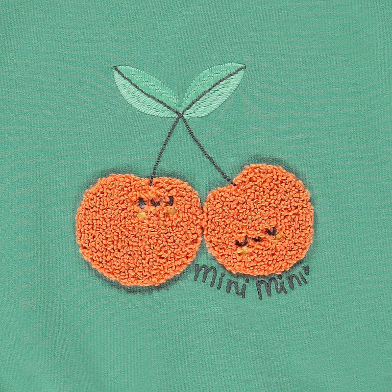 Souris Mini Chandail vert avec cerises