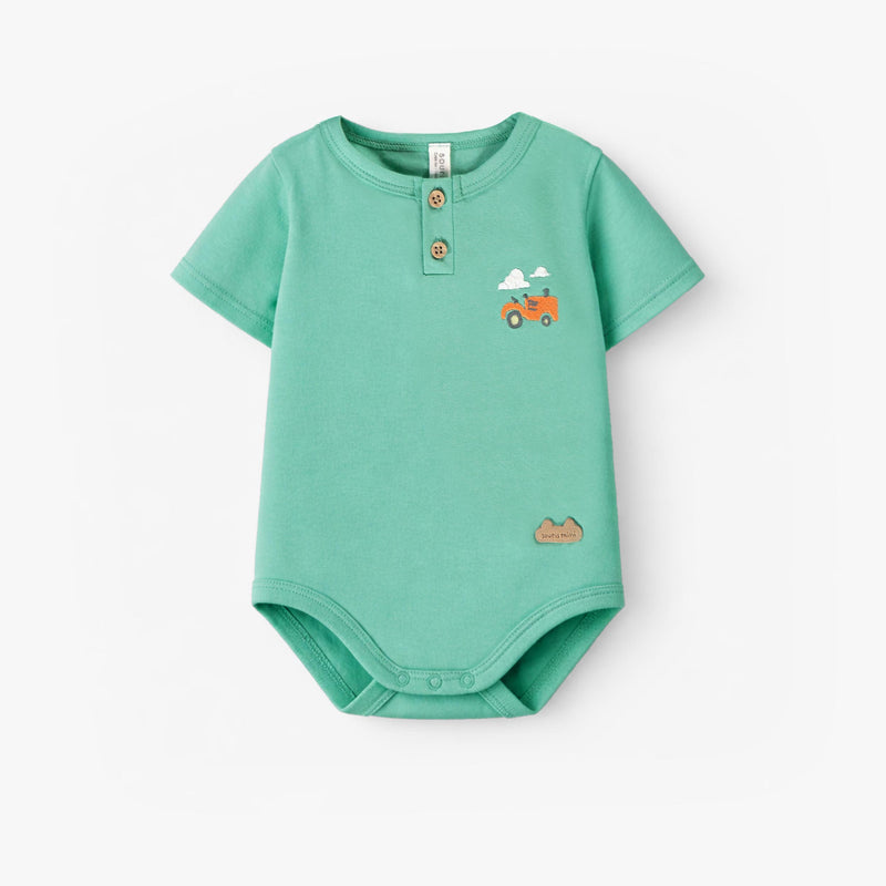 Souris Mini Cache-couche vert avec illustration