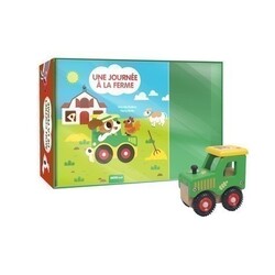 Auzou Mon coffret de la ferme - Une journée à la ferme