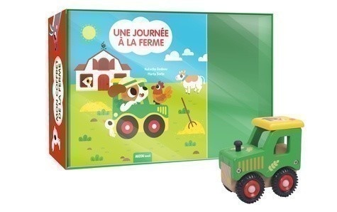 Auzou Mon coffret de la ferme - Une journée à la ferme