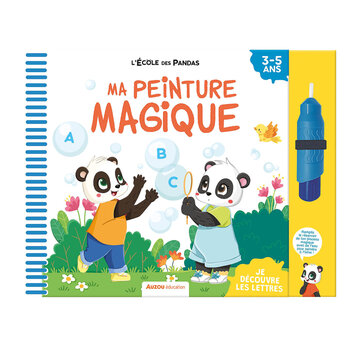 Auzou L'École des Pandas - Ma peinture magique - Je découvre les lettres