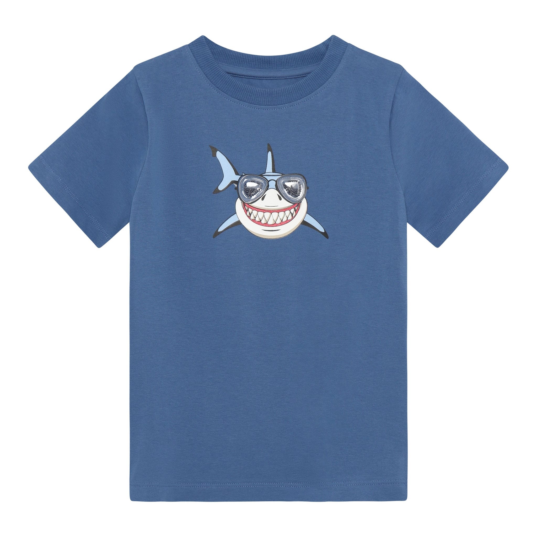 minymo T-shirt requin qui sourit - Dutch blue
