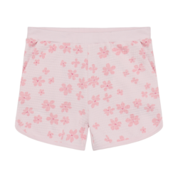 minymo Short gaufré à imprimé de fleurs - Raindrops on roses
