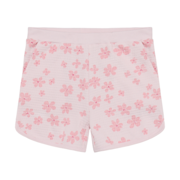 minymo Short gaufré à imprimé de fleurs - Raindrops on roses