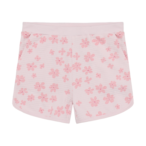 minymo Short gaufré à imprimé de fleurs - Raindrops on roses
