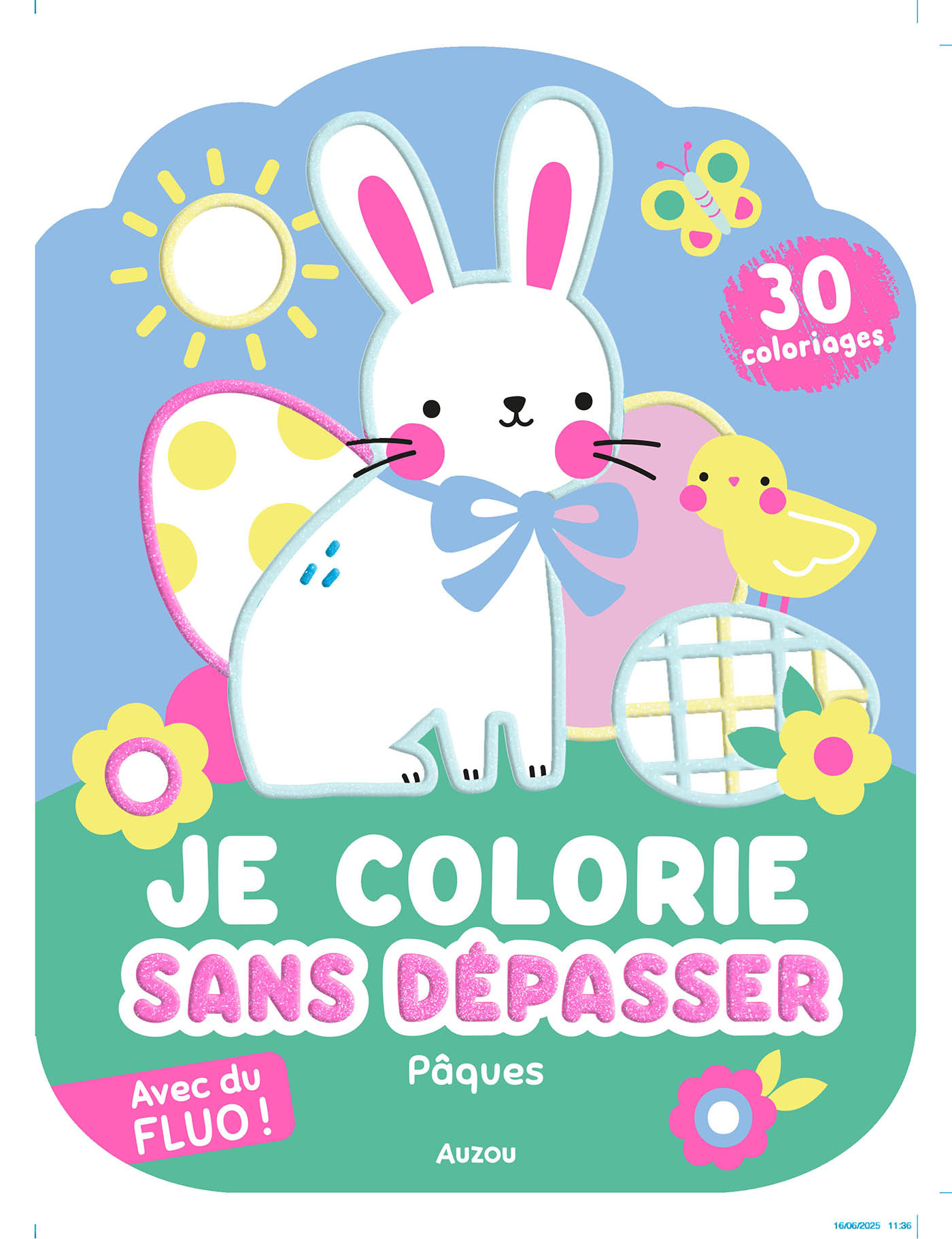 Auzou Je colorie sans dépasser - Pâques