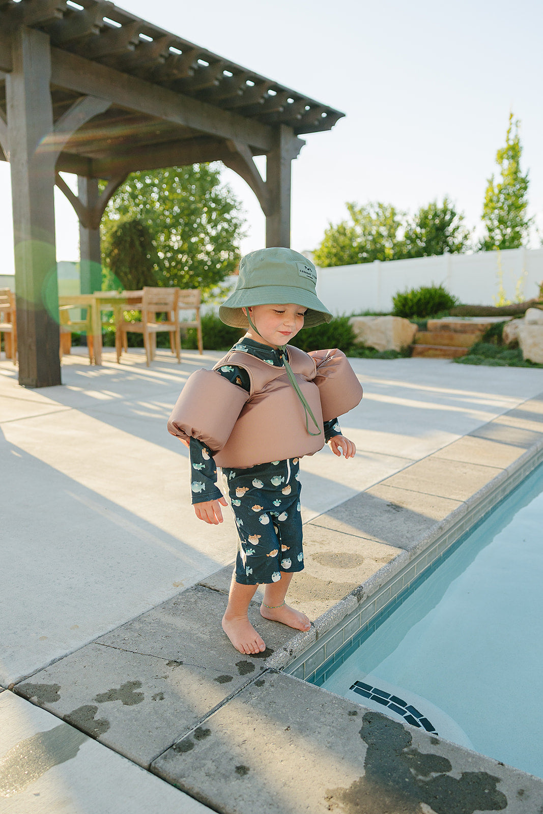 Current Tyed Clothing Flotteurs - Brown (2-6ans | 22lbs-66lbs)