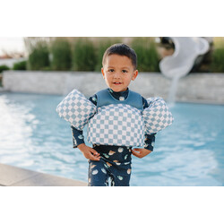 Current Tyed Clothing Flotteurs - Blue checkers (2-6ans | 22lbs-66lbs)