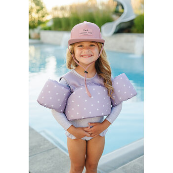 Current Tyed Clothing Flotteurs - Purple hearts (2-6ans | 22lbs-66lbs)