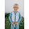 Current Tyed Clothing Gilet de natation - Blue checkers - Small (1-3ans | 22lbs-40lbs)