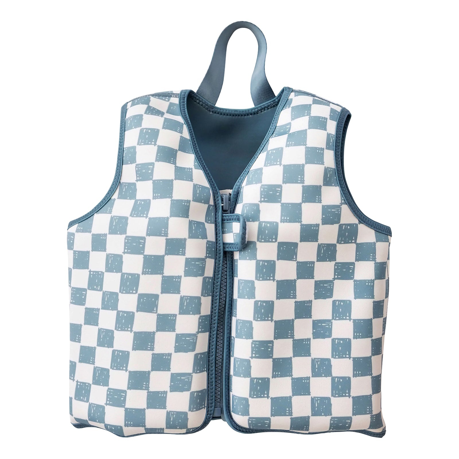 Current Tyed Clothing Gilet de natation - Blue checkers - Small (1-3ans | 22lbs-40lbs)