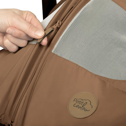 Petit Coulou Housse d'été pour siège d'auto - Noisette (Protection UV)