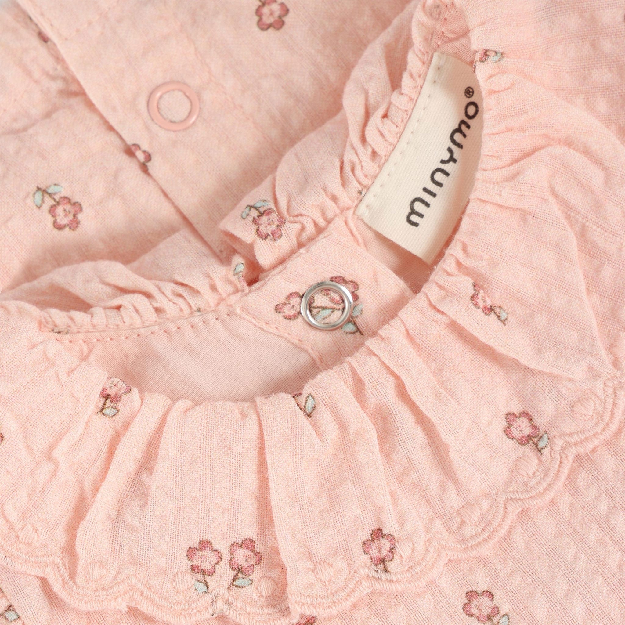 minymo Robe à volants rose à imprimé de fleurs