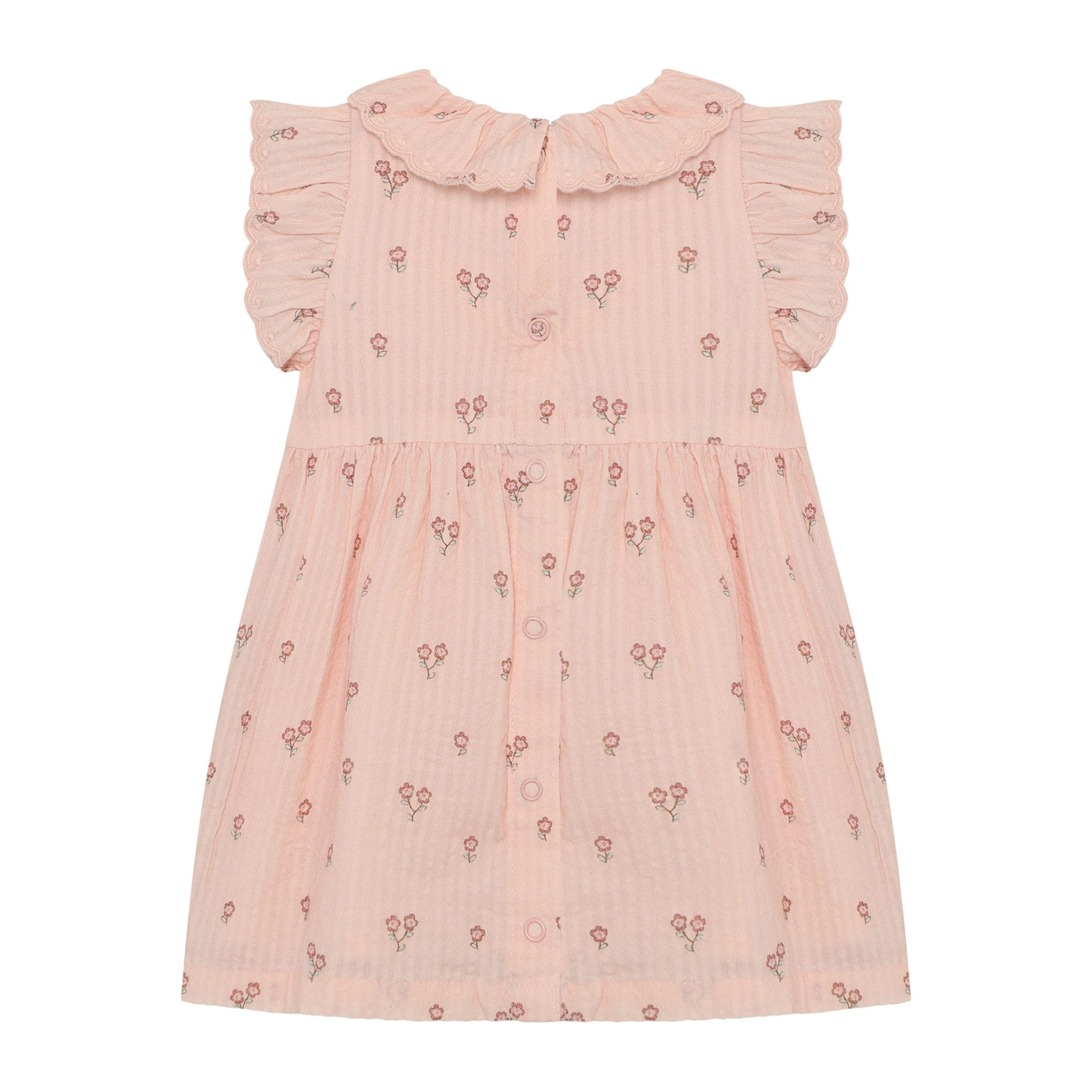 minymo Robe à volants rose à imprimé de fleurs