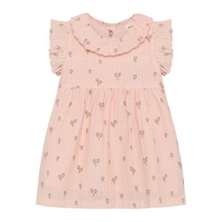 minymo Robe à volants rose à imprimé de fleurs