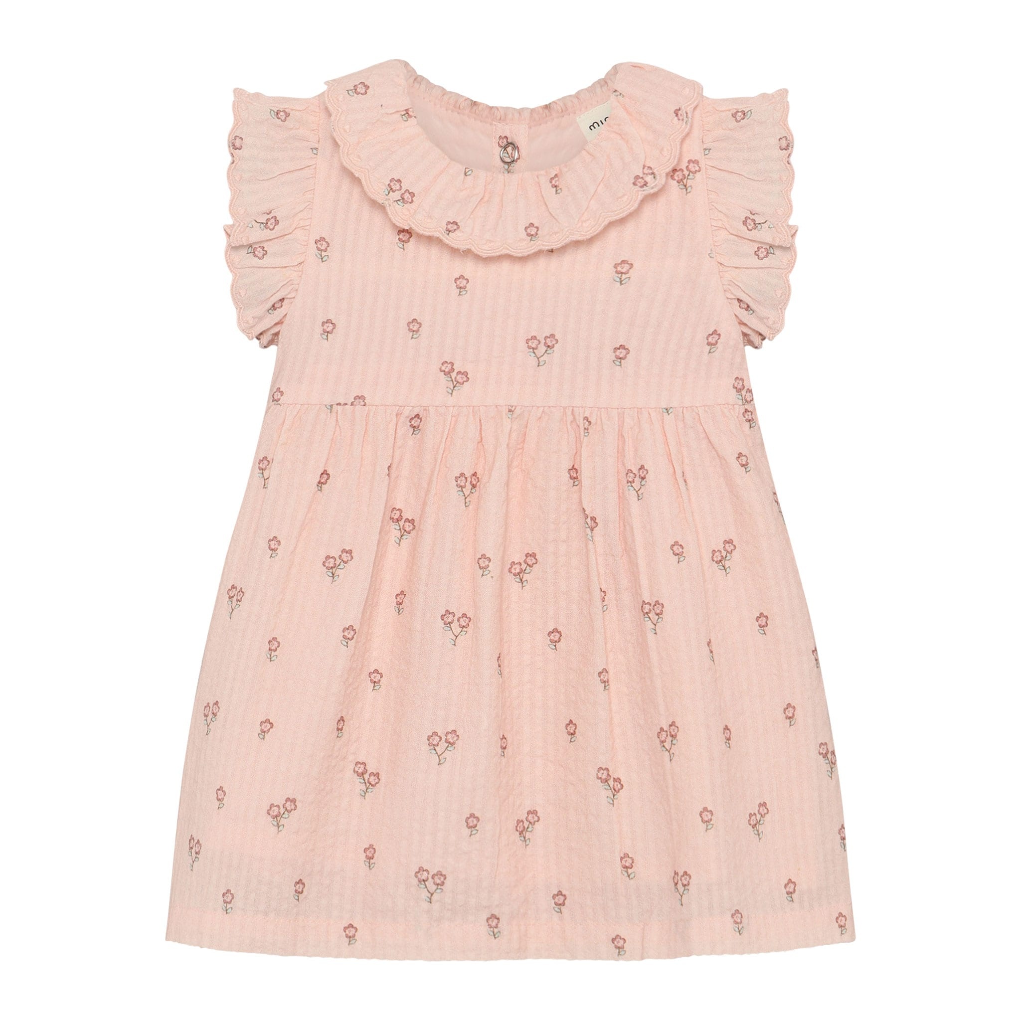 minymo Robe à volants rose à imprimé de fleurs