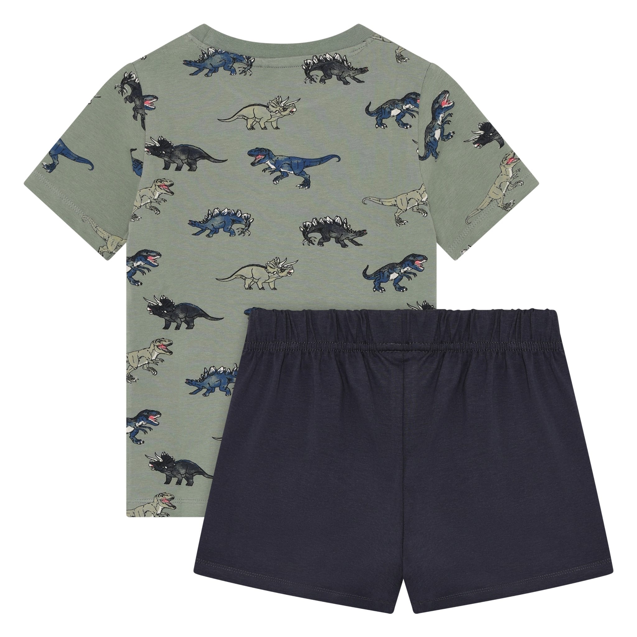 minymo Ensemble imprimé de dinosaurs -  Green / Odyssey gray