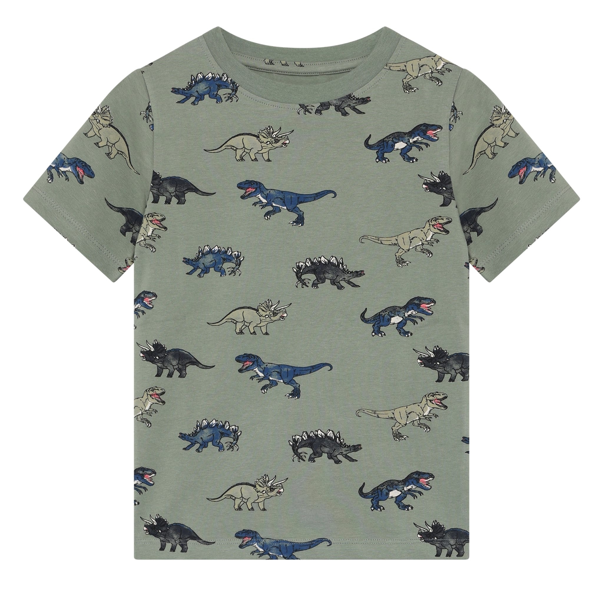 minymo Ensemble imprimé de dinosaurs -  Green / Odyssey gray