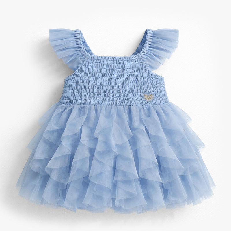 Souris Mini Robe bleue en tulle souple
