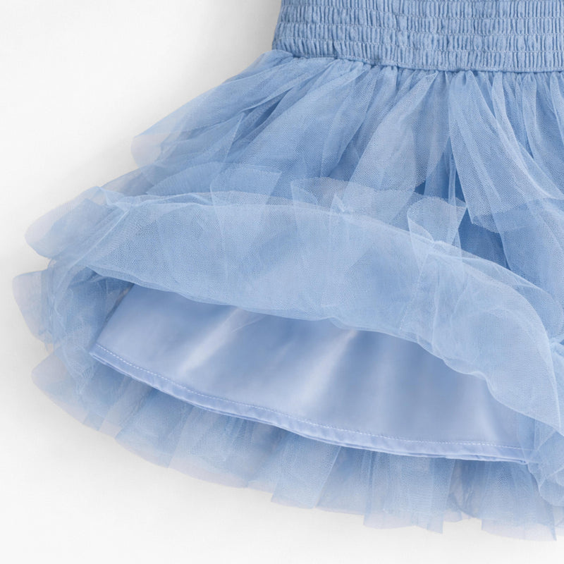 Souris Mini Robe bleue en tulle souple
