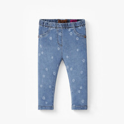 Souris Mini Jegging bleu à motif floral