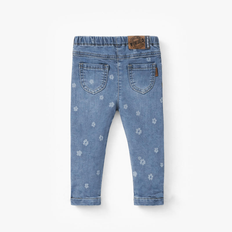 Souris Mini Jegging bleu à motif floral