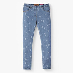 Souris Mini Jegging bleu à motif floral